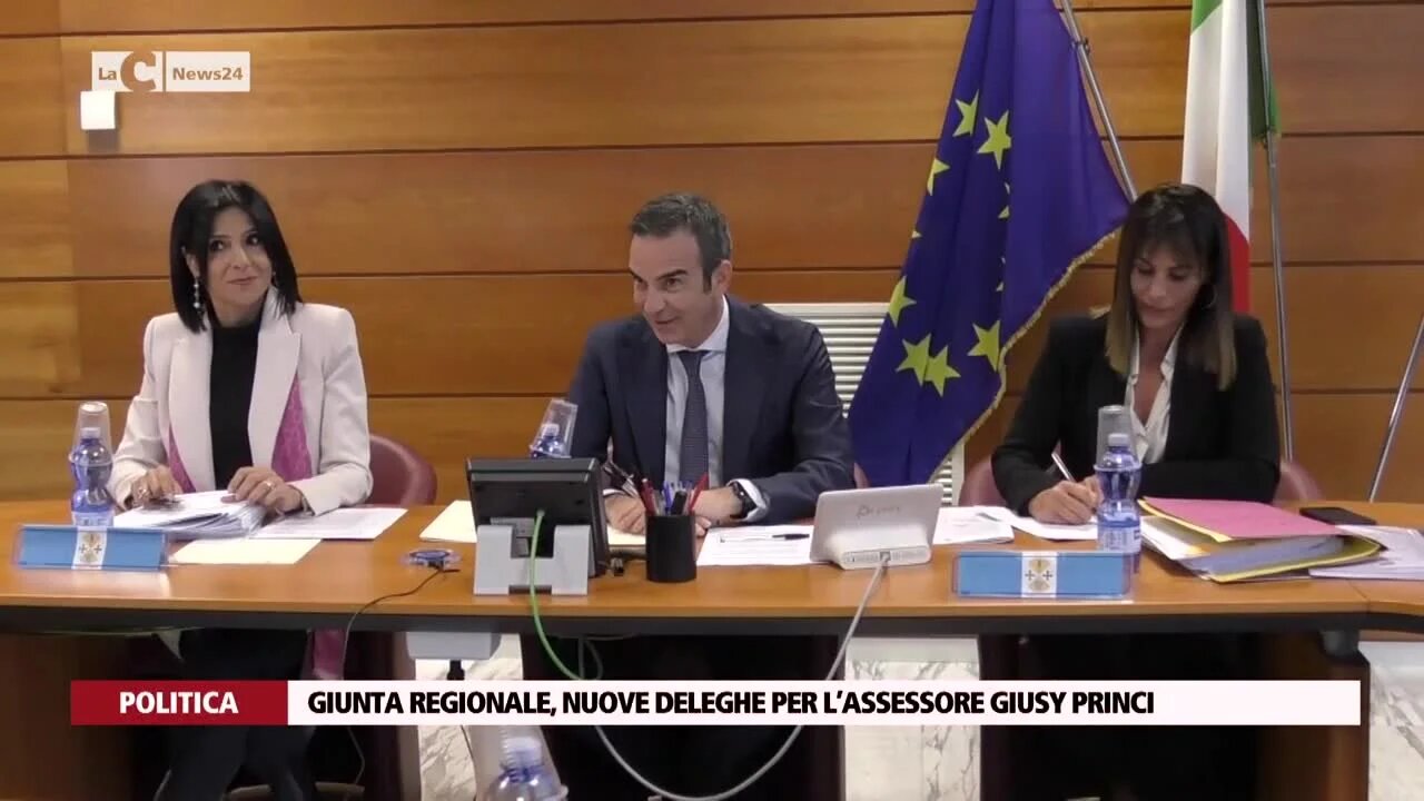 Giunta Regionale, nuove deleghe per l’assessore Giusy Princi