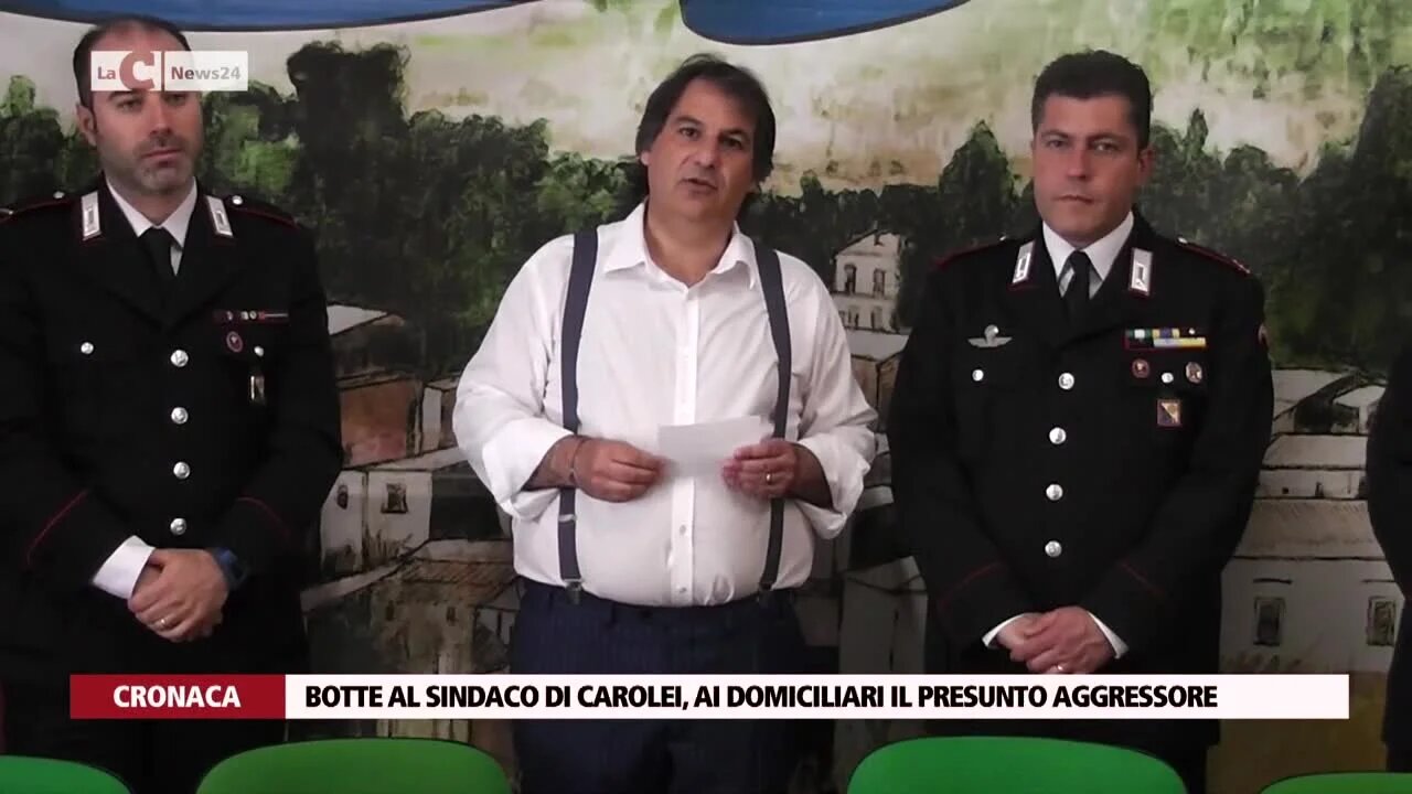 Botte al sindaco di Carolei, ai domiciliari il presunto aggressore