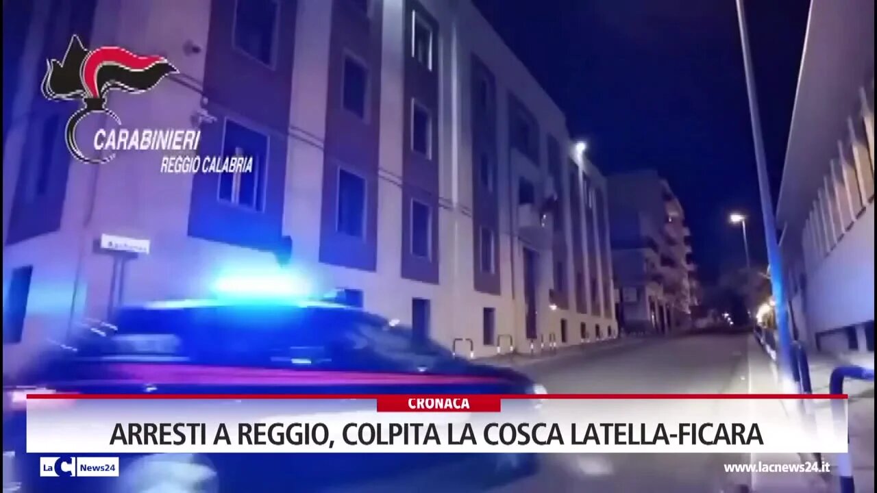 Arresti a Reggio, colpita la cosca Latella-Ficara