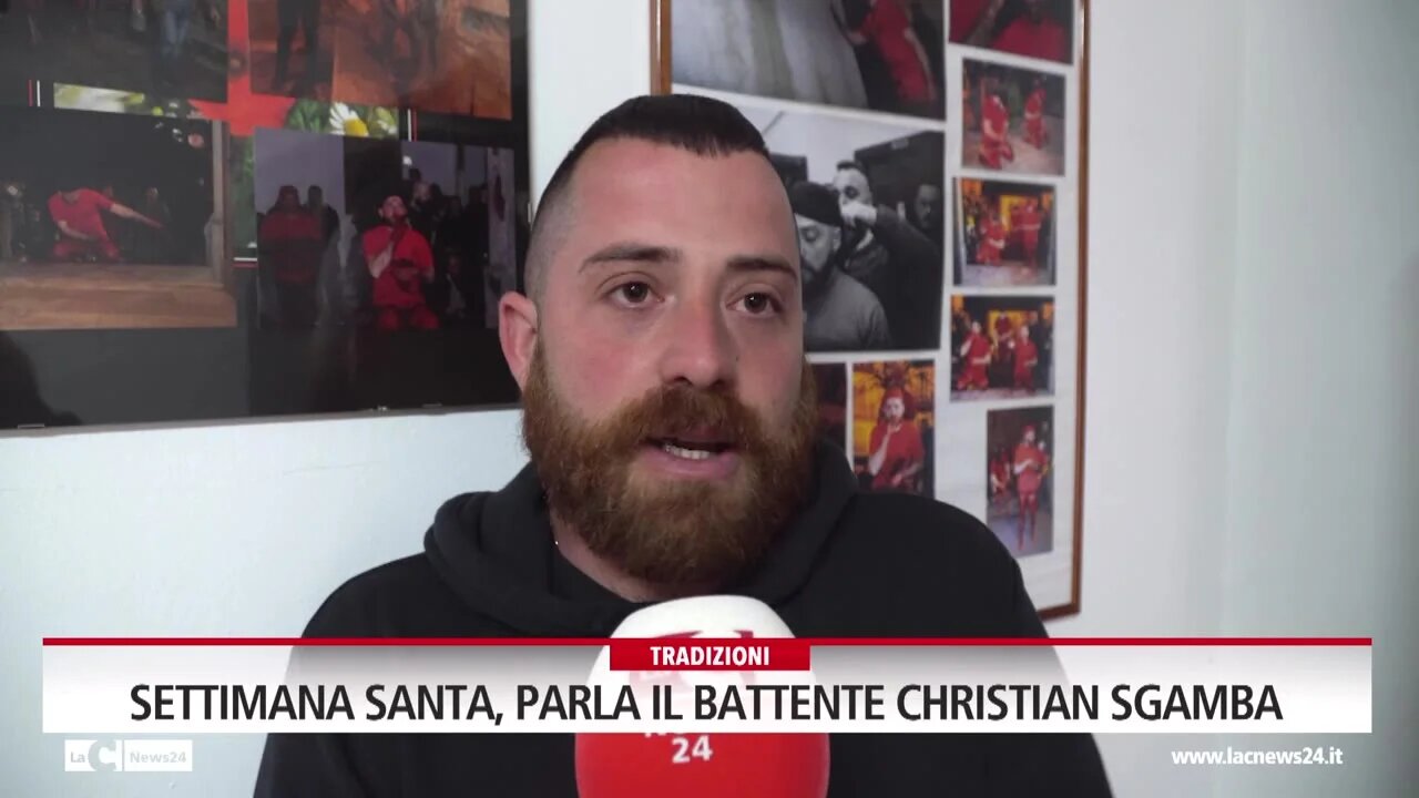 Settimana santa, parla il battente Christian Sgamba