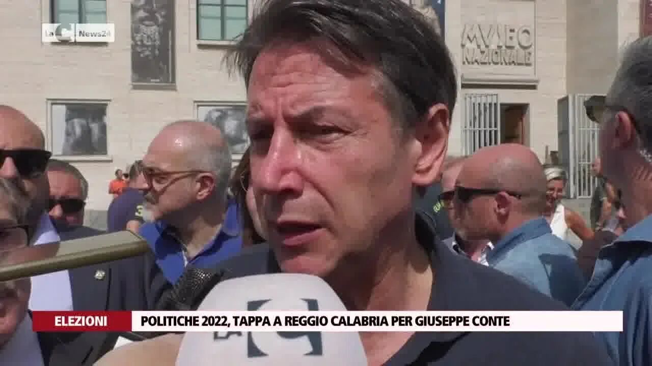 Politiche 2022, tappa a Reggio Calabria per Giuseppe Conte