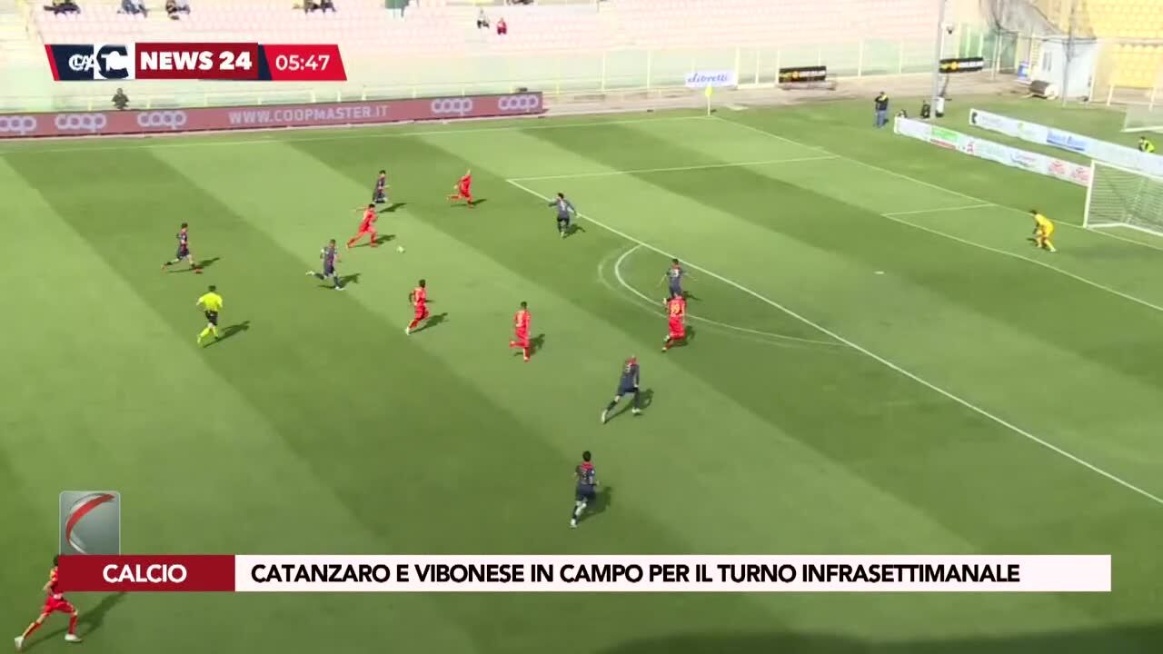 Catanzaro e Vibonese in campo per il turno infrasettimanale
