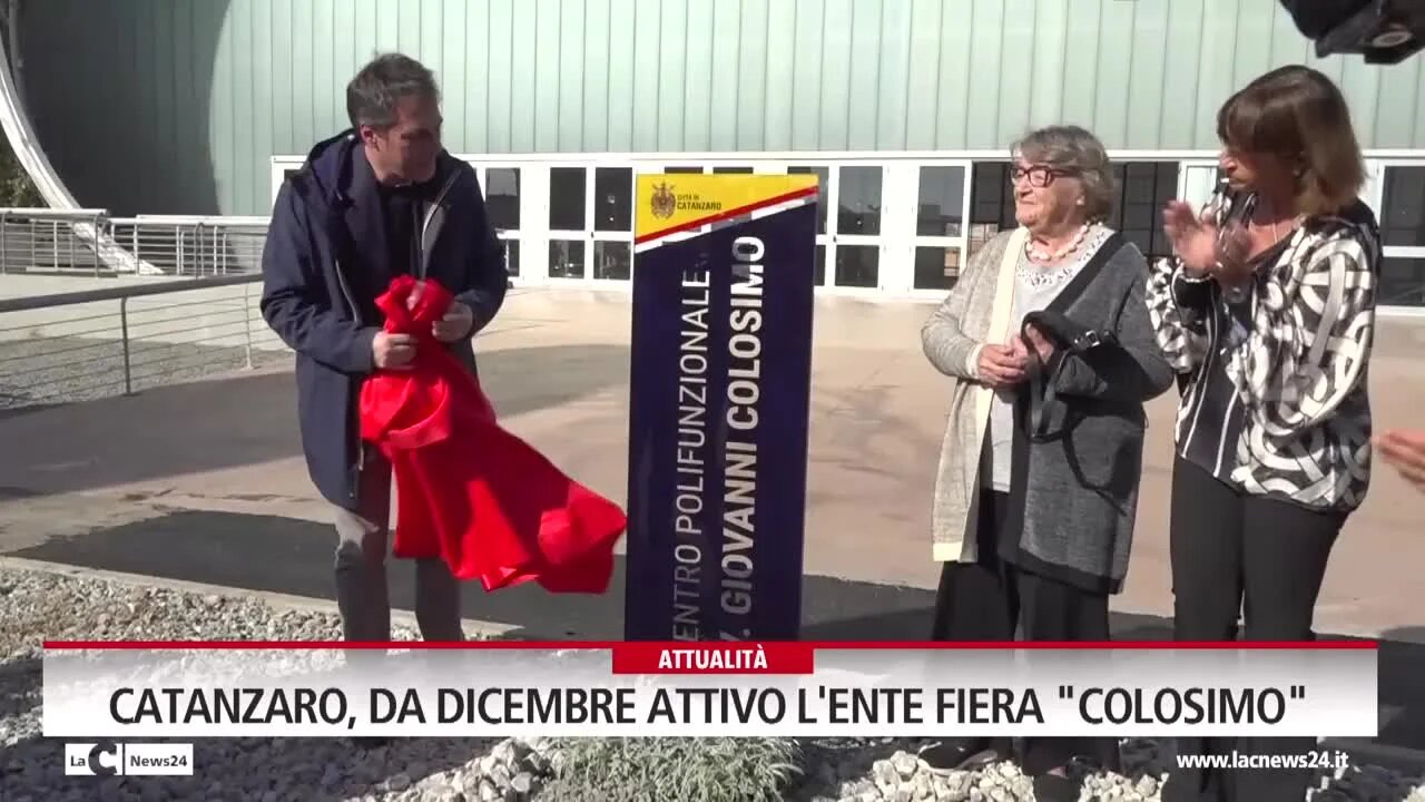 Catanzaro, da dicembre attivo l'ente fiera \"Colosimo\"