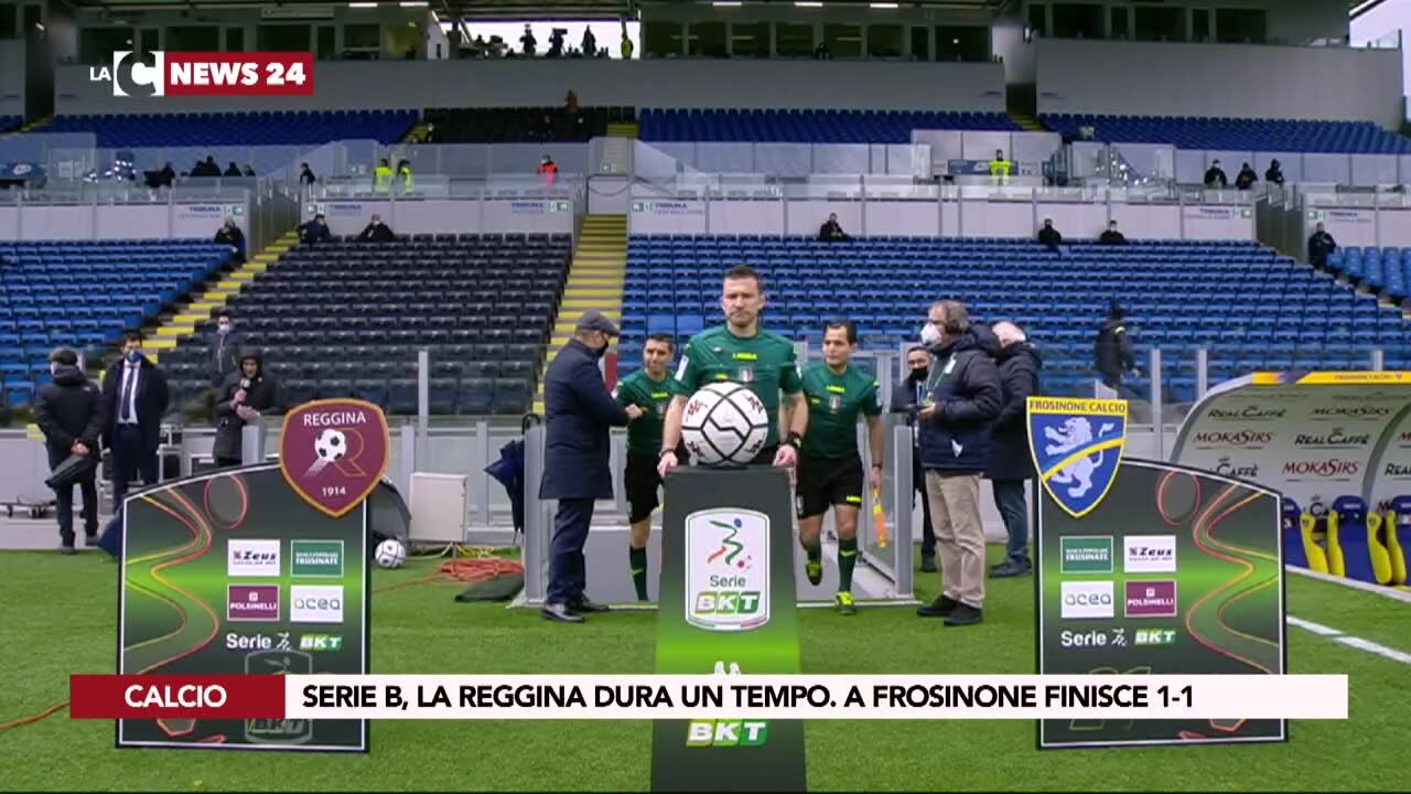 Serie b, la Reggina dura un tempo. A Frosinone finisce 1-1