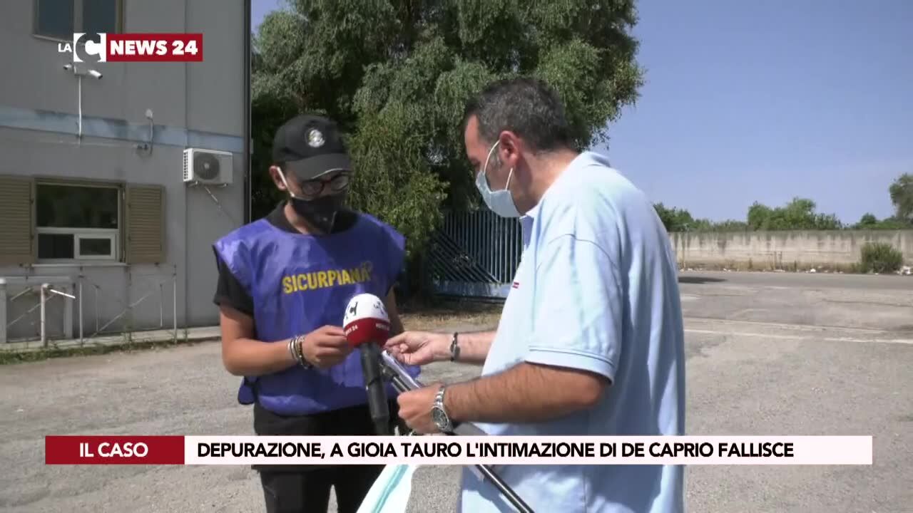 Depurazione, a Gioia Tauro l'intimazione di De Caprio fallisce