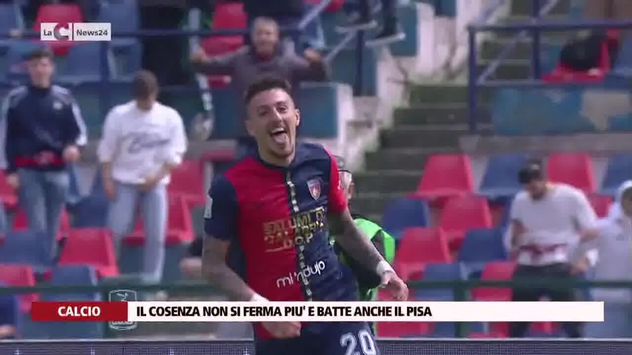 Il Cosenza non si ferma piu' e batte anche il Pisa