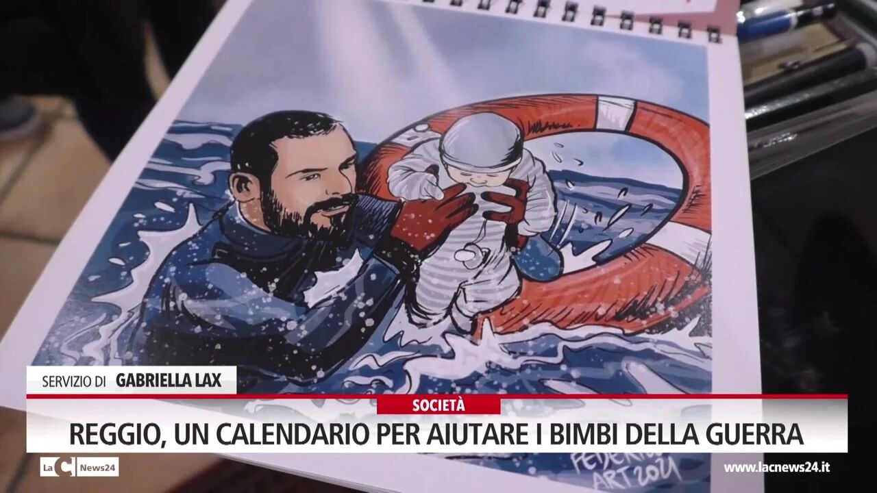 Reggio, un calendario per aiutare i bimbi della guerra