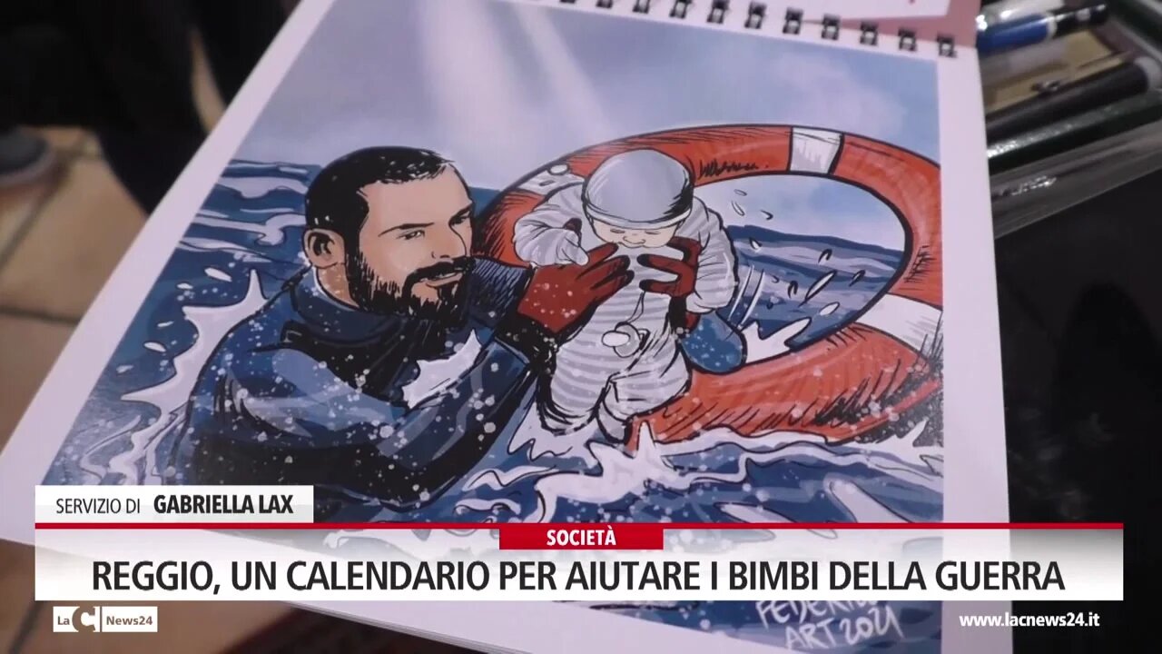 Reggio, un calendario per aiutare i bimbi della guerra