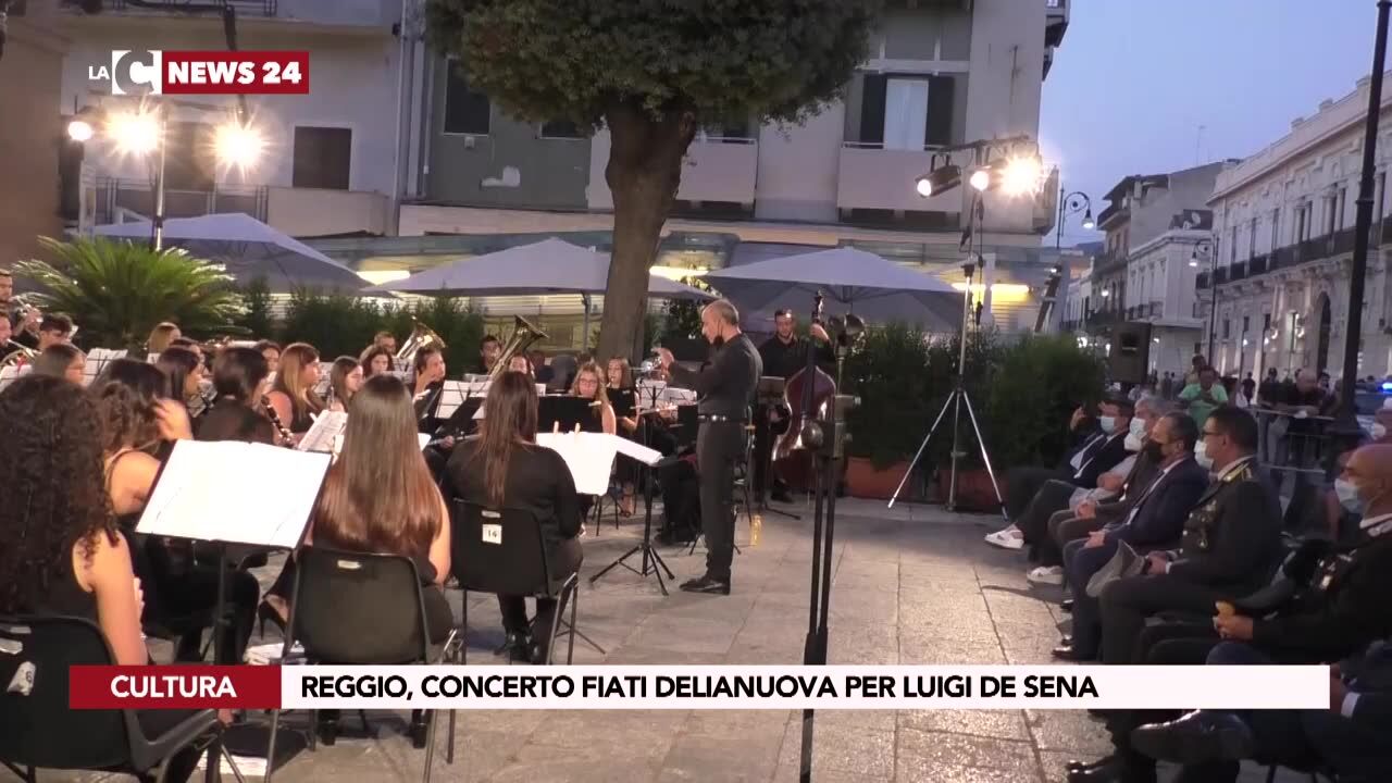 Reggio, concerto fiati Delianuova per Luigi De Sena