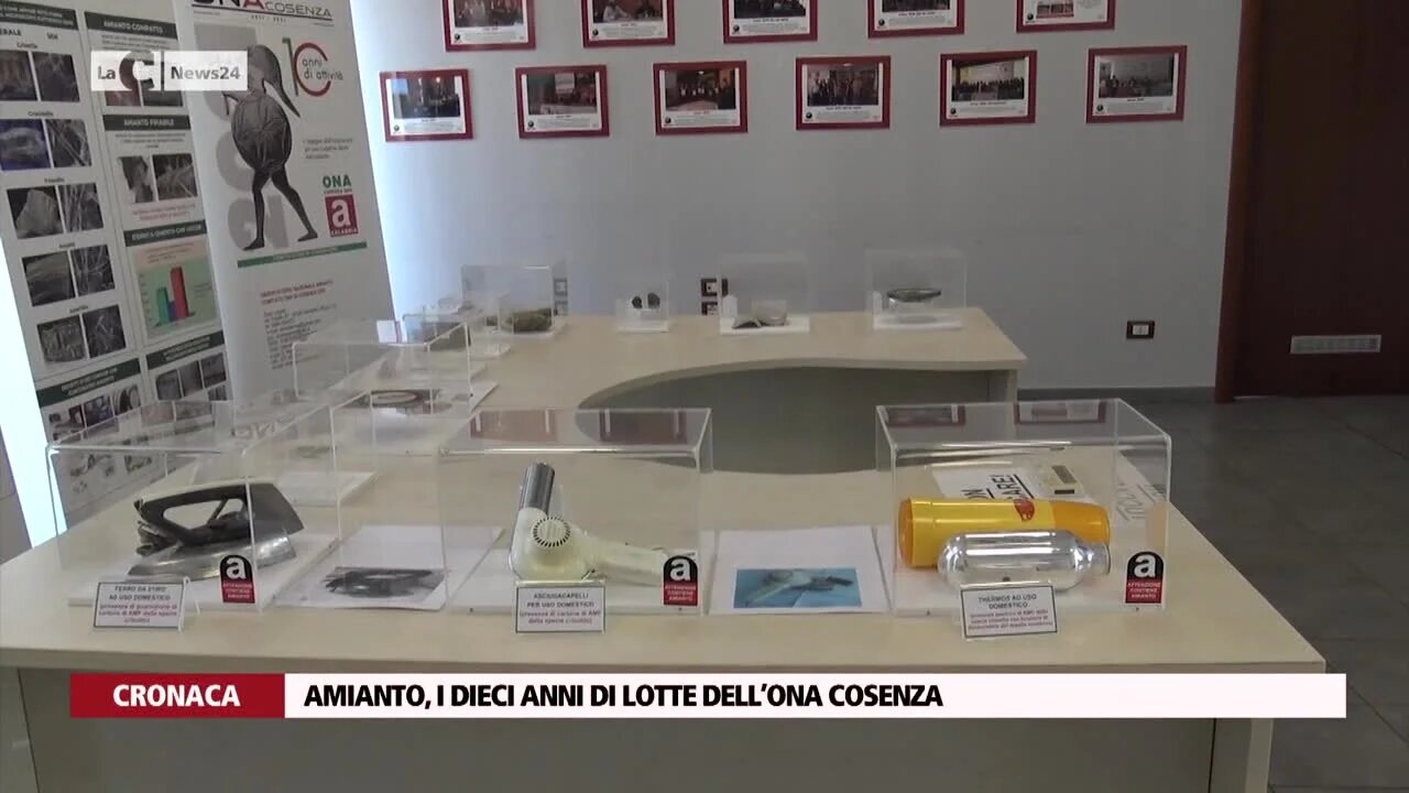 Amianto, i dieci anni di lotte dell’Ona Cosenza