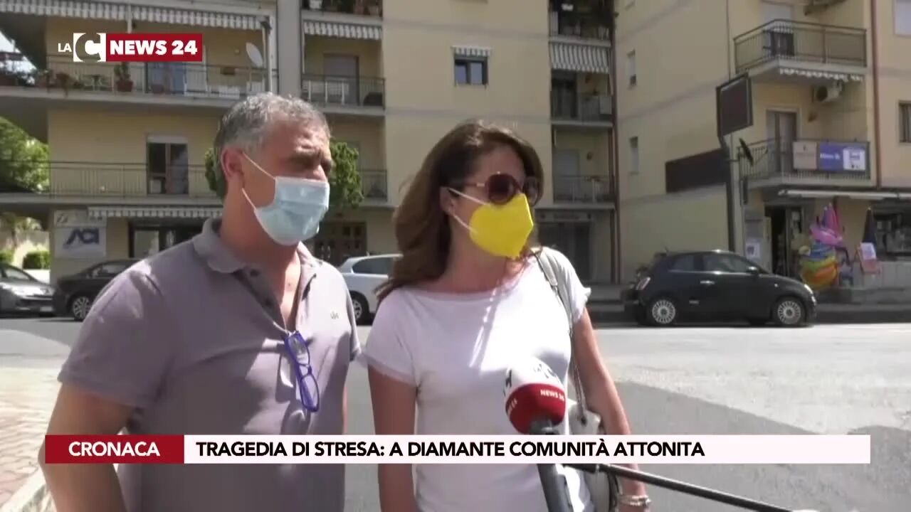 Tragedia di Stresa: a Diamante comunità attonita