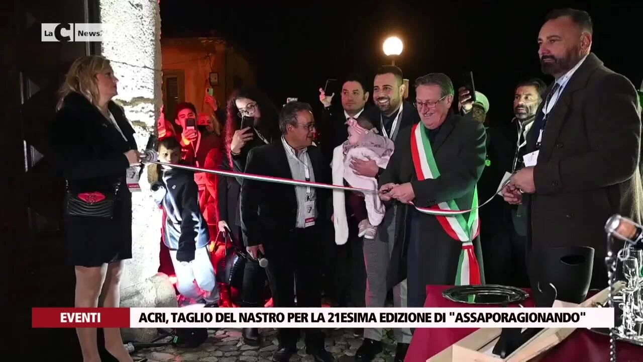 Acri, taglio del nastro per la 21esima edizione di 'Assaporagionando'
