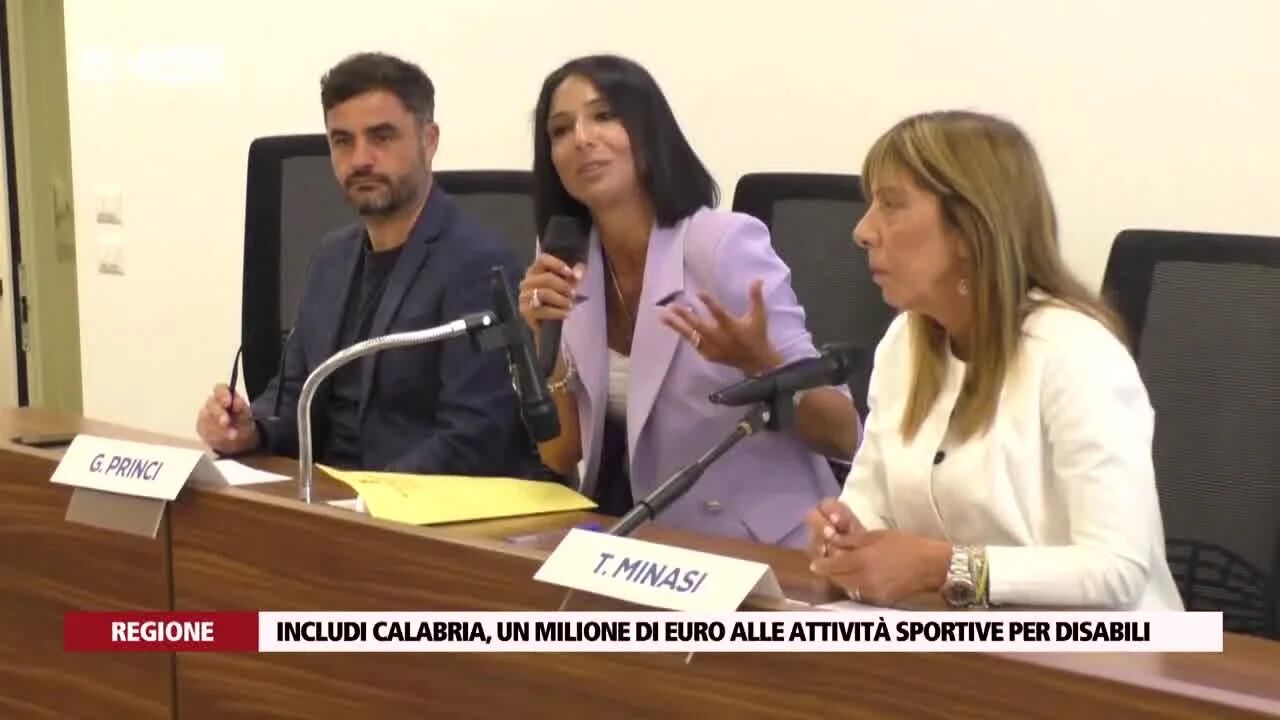 Includi Calabria, un milione di euro alle attività sportive per disabili