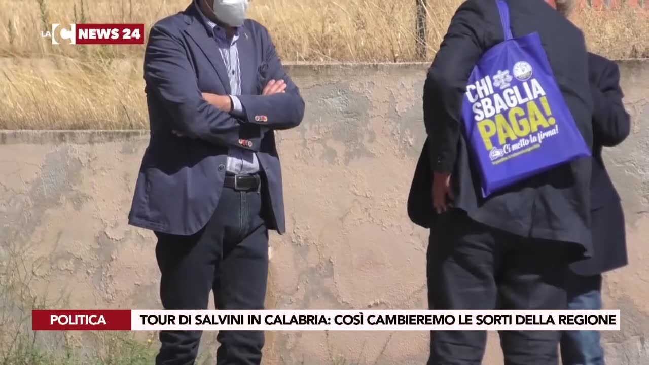 Tour di Salvini in Calabria: così cambieremo le sorti della regione