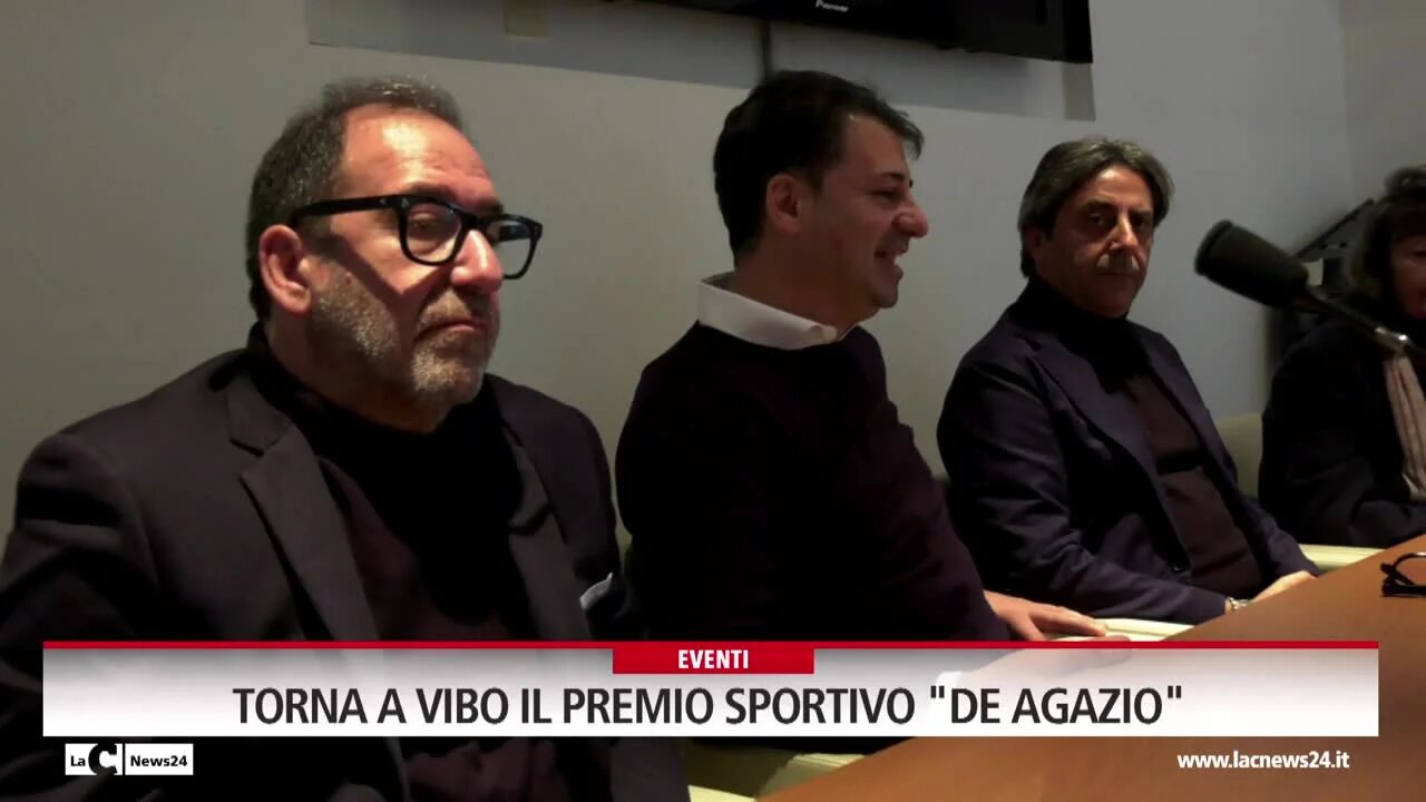 Torna a Vibo il premio sportivo \"De Agazio\"