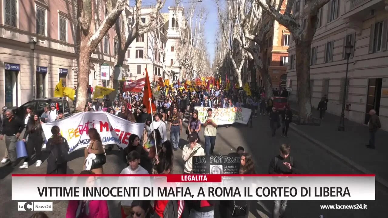 Vittime innocenti di mafia, a Roma il corteo di Libera