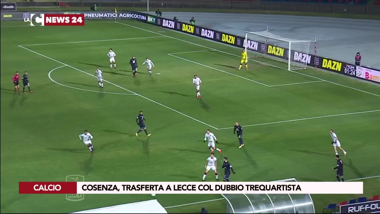 Cosenza, trasferta a Lecce col dubbio trequartista