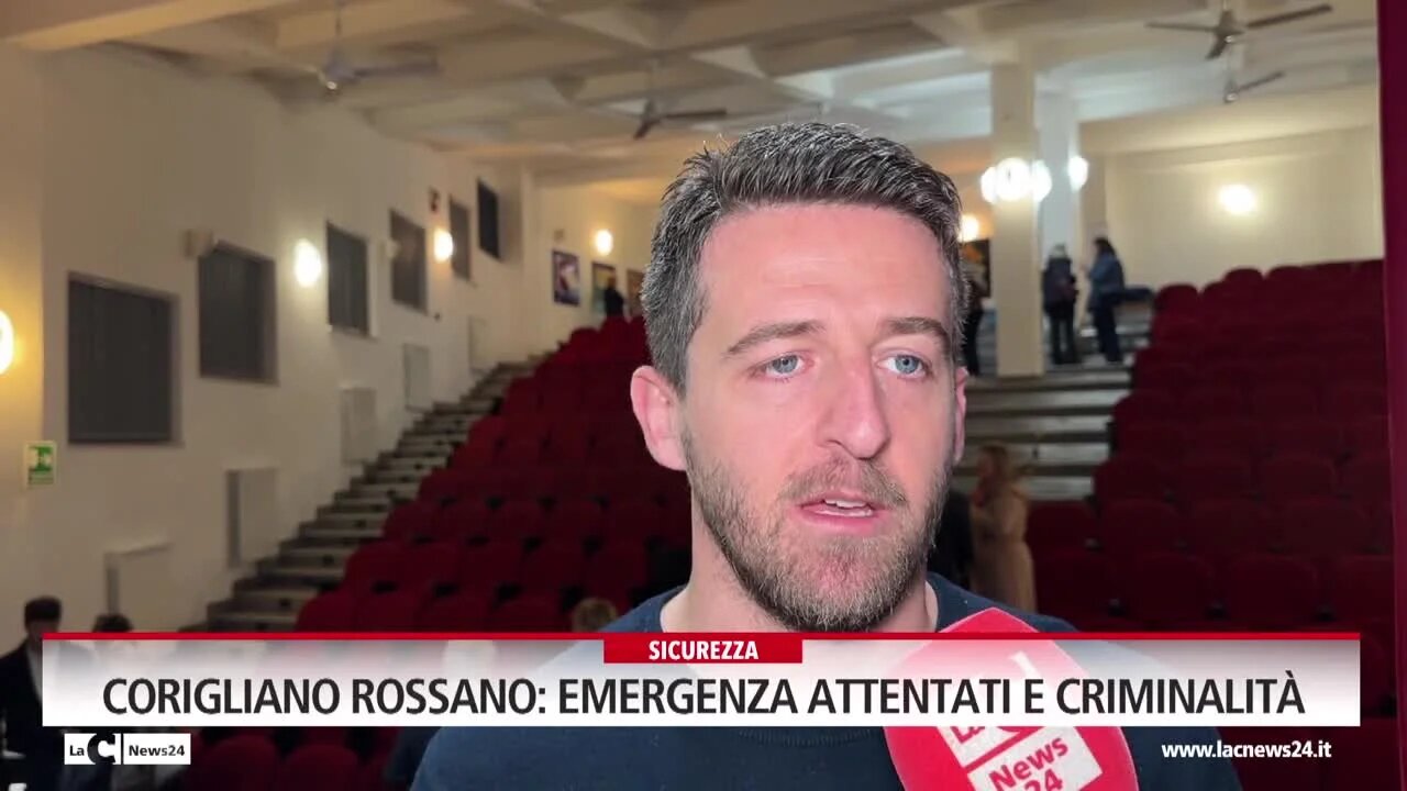 Corigliano Rossano emergenza attentati e criminalità