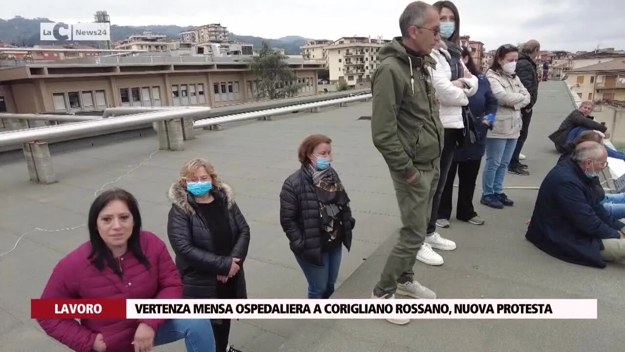 Vertenza mensa ospedaliera a Corigliano Rossano, nuova protesta