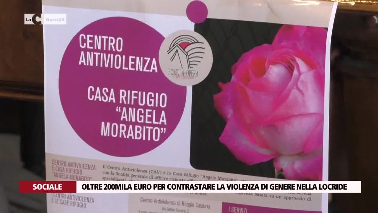 Oltre 200mila euro per contrastare la violenza di genere nella Locride