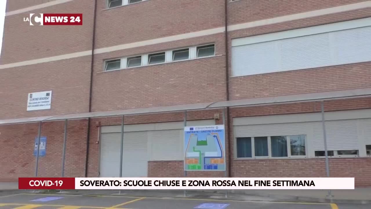 Soverato: scuole chiuse e zona rossa nel fine settimana
