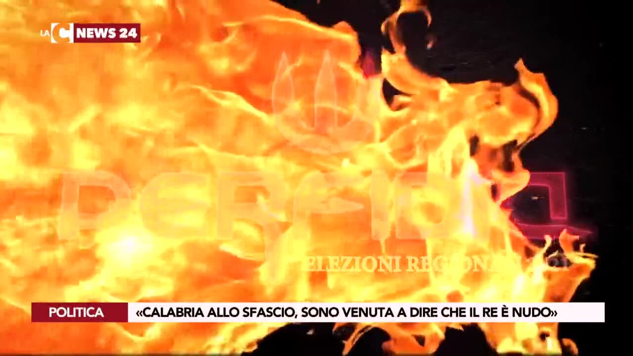 Bruni: «Calabria allo sfascio, sono venuta a dire che il re è nudo»