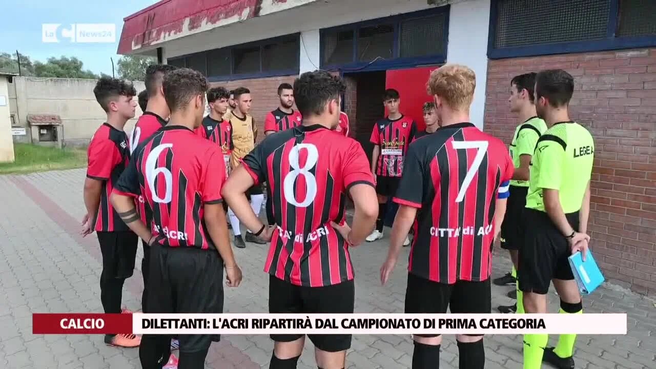 Dilettanti l'Acri ripartirà dal campionato di Prima Categoria