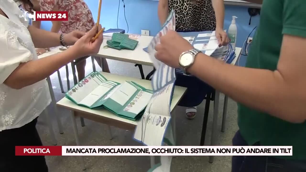 Mancata proclamazione, Occhiuto: il sistema non può andare in tilt