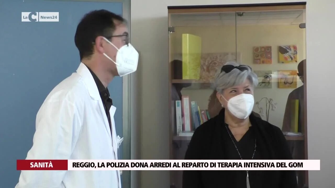 Reggio, la Polizia dona arredi al reparto di terapia intensiva del Gom