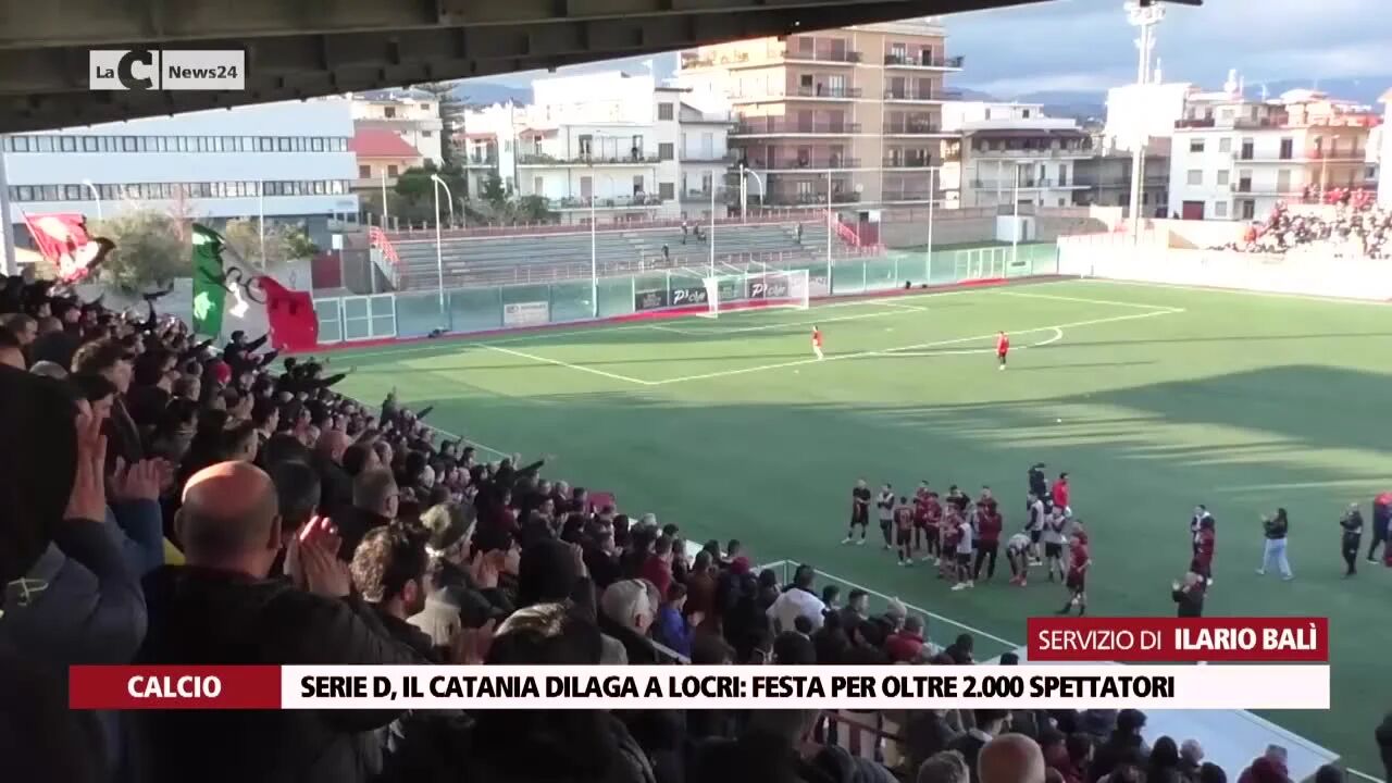 Serie D, il Catania dilaga a Locri: festa per oltre 2.000 spettatori