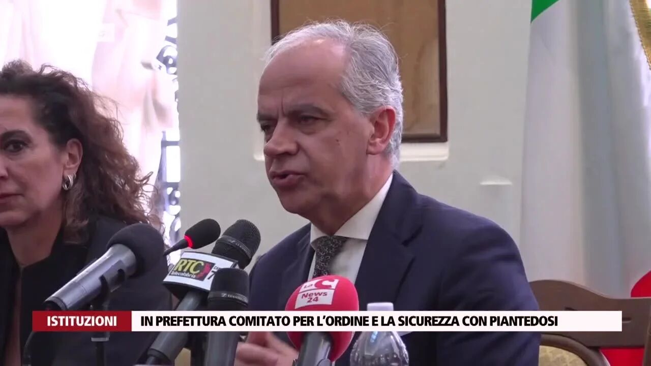 In Prefettura Comitato per l’ordine e la sicurezza con Piantedosi