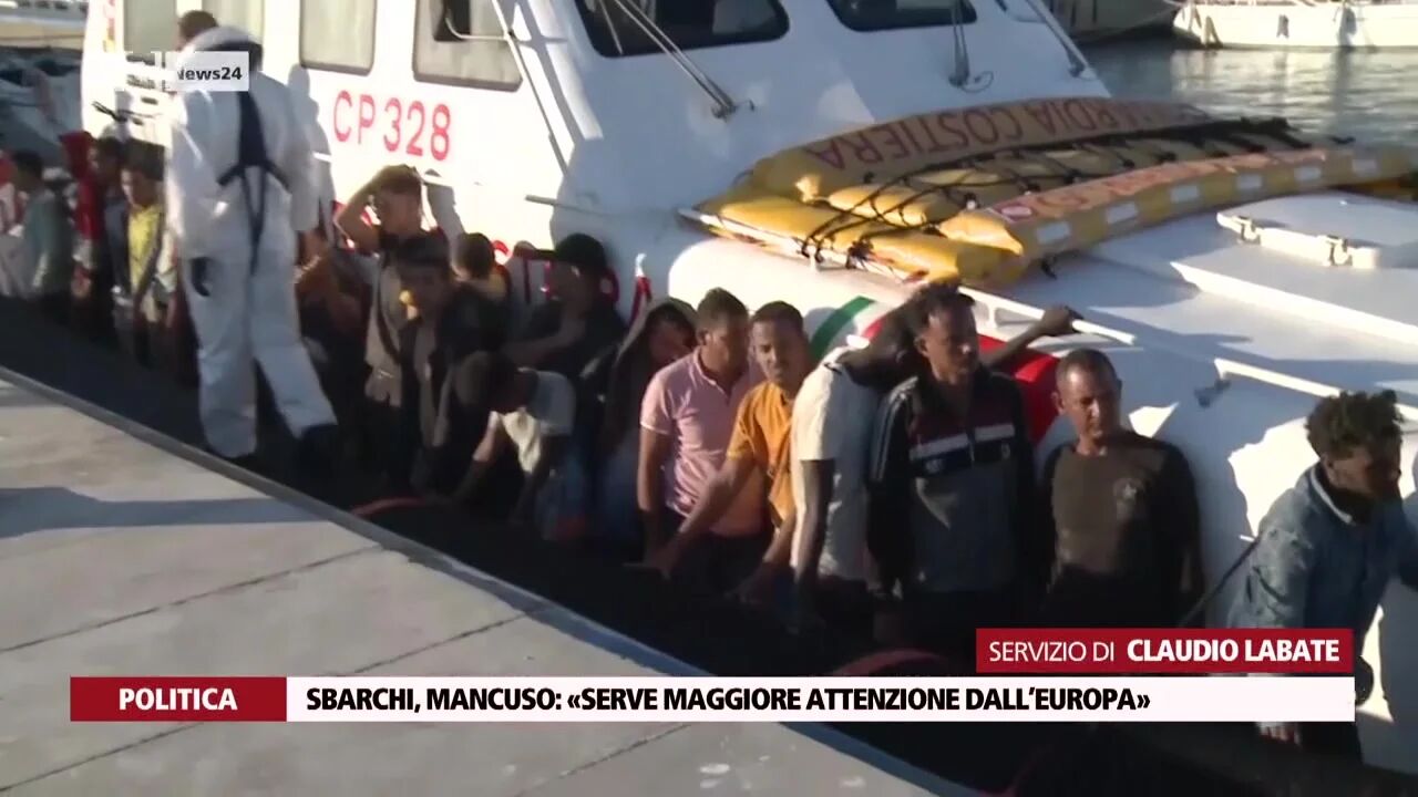 Sbarchi, Mancuso: «Serve maggiore attenzione dall’Europa»