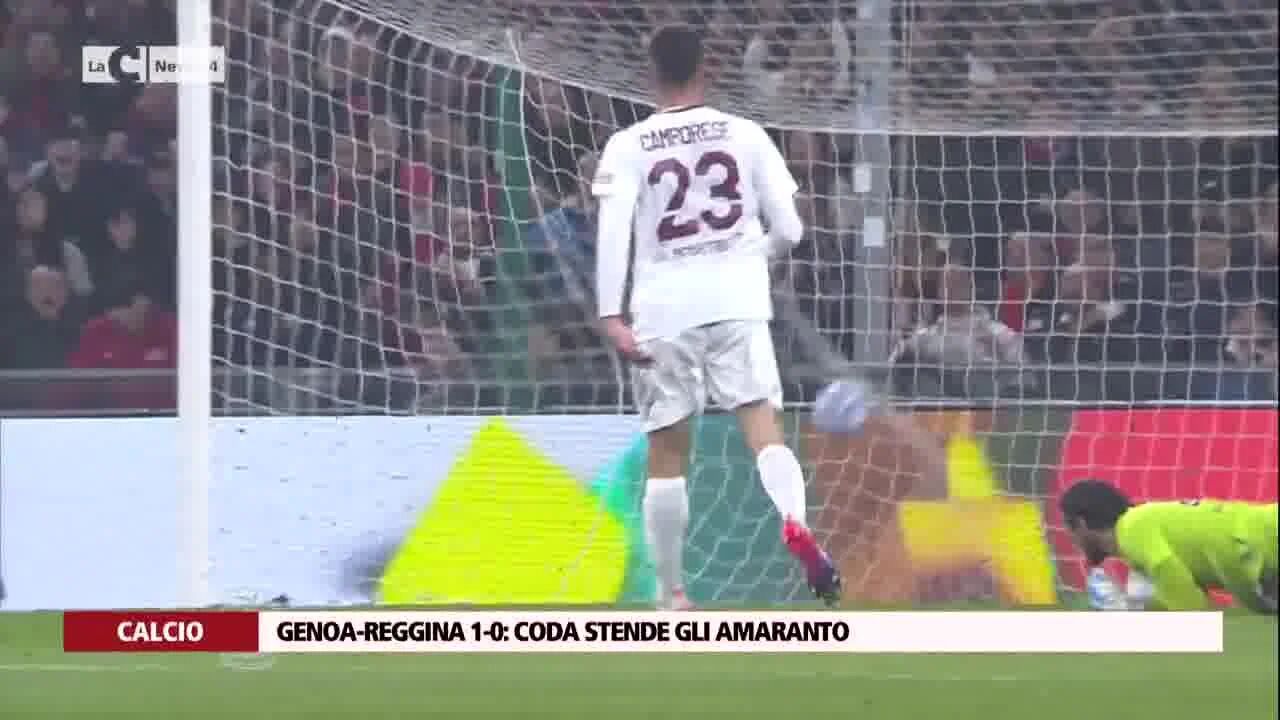 Genoa-Reggina 1-0, Coda stende gli amaranto