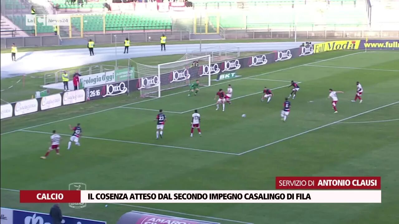Il Cosenza atteso dal secondo impegno casalingo di fila