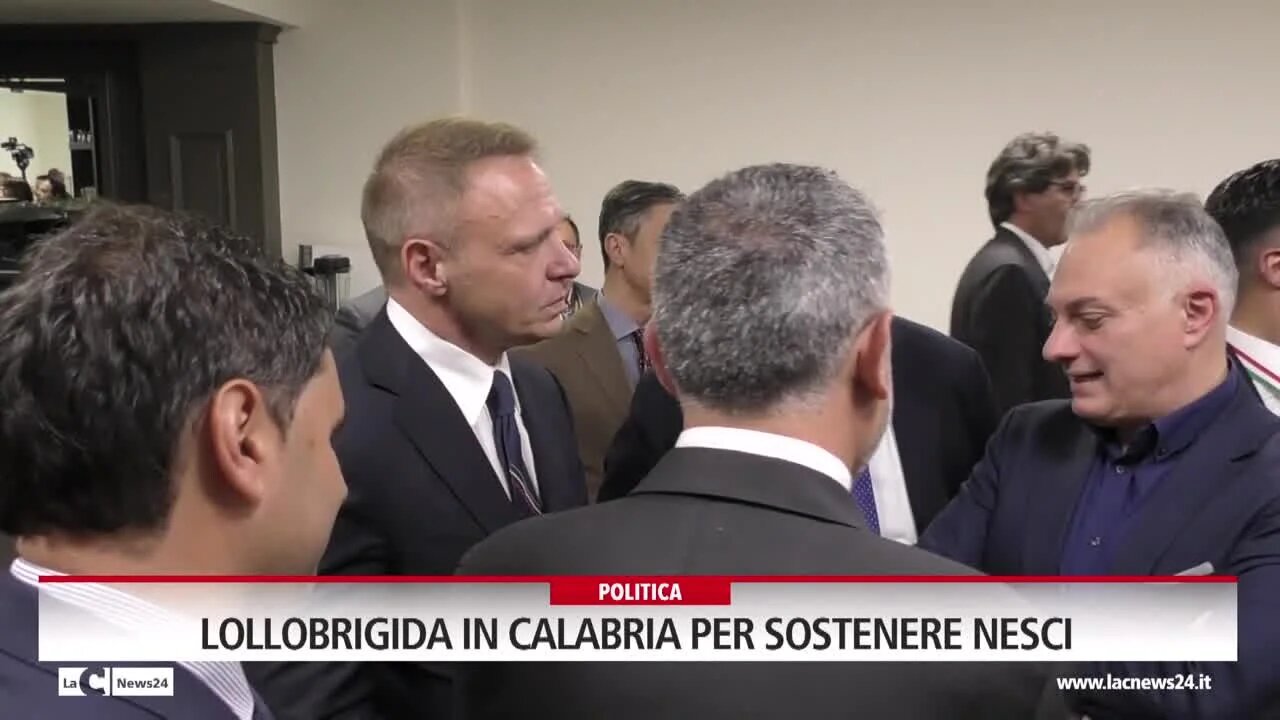 Lollobrigida in Calabria per sostenere Nesci