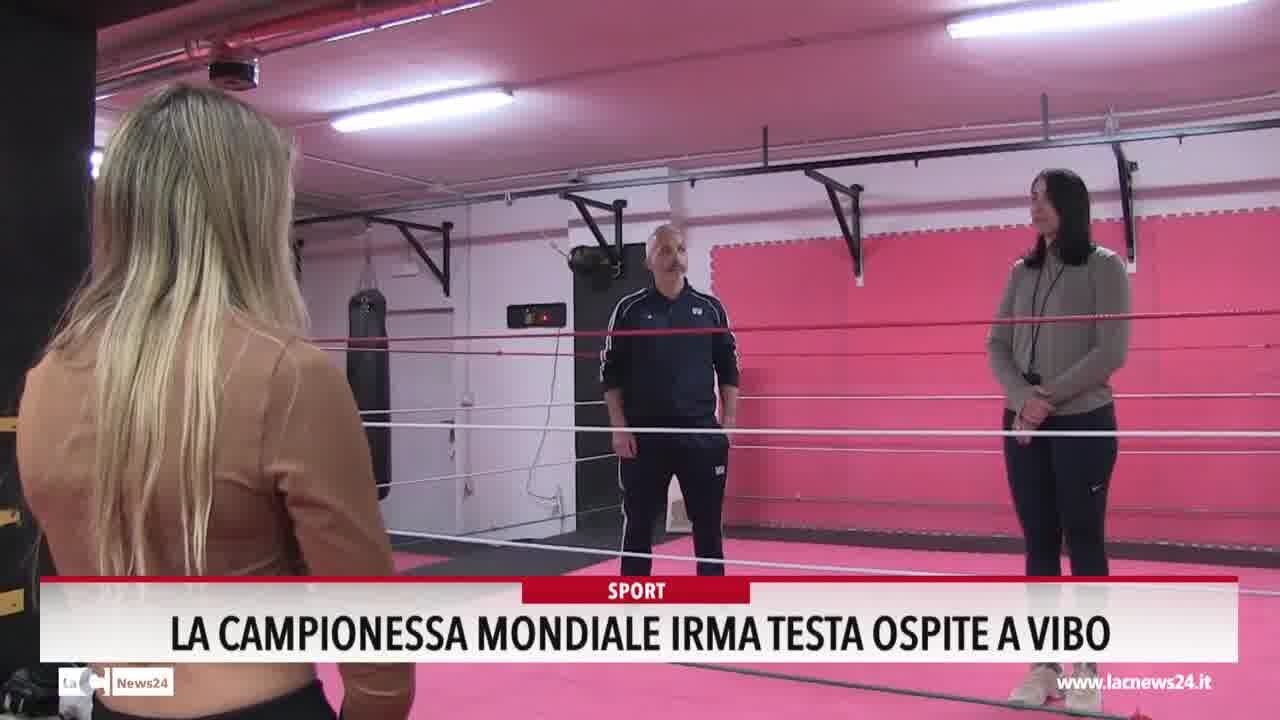 La campionessa mondiale Irma Testa  ospite a Vibo