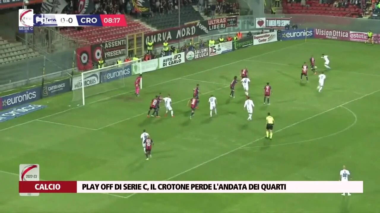 Play off di Serie C, il Crotone perde l'andata dei quarti