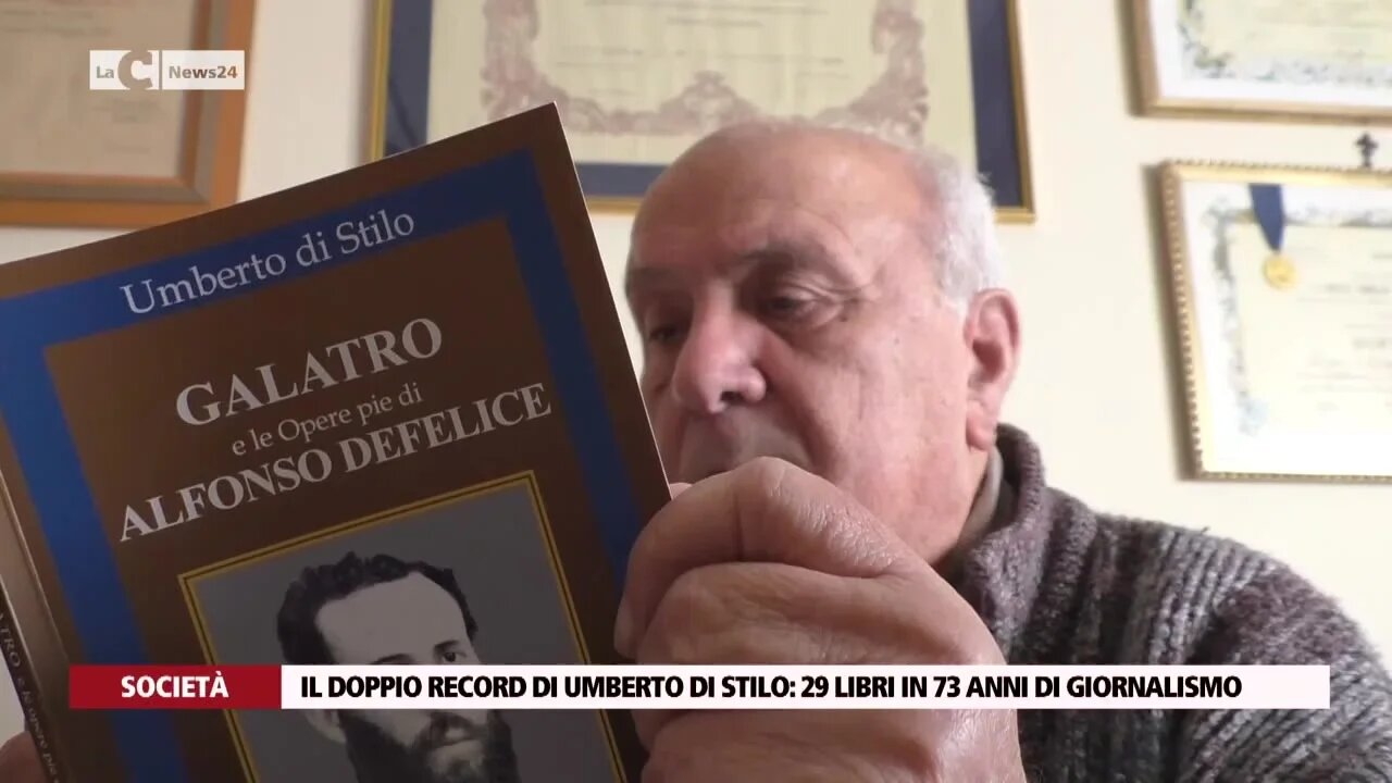 Il doppio record di Umberto Di Stilo: 29 libri in 73 anni di giornalismo