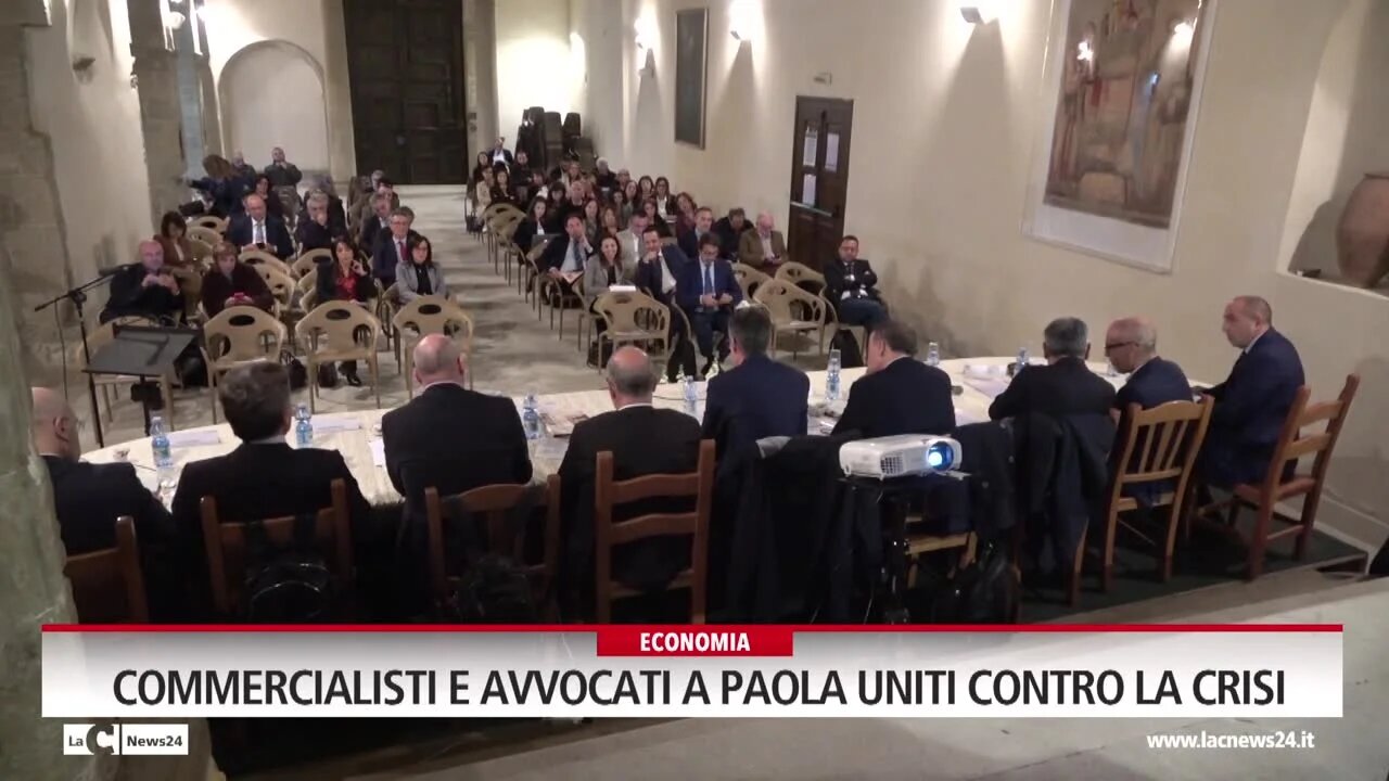 Commercialisti e avvocati a Paola uniti contro la crisi