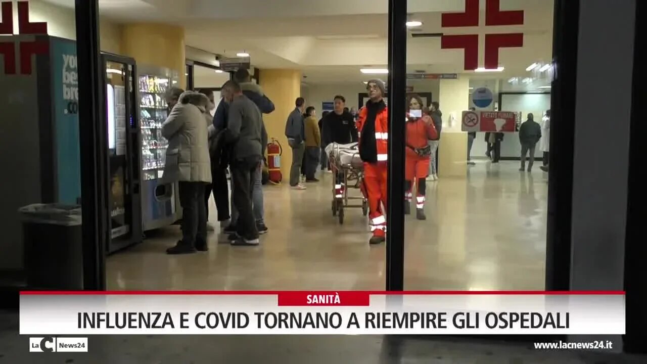 Influenza e Covid tornano a riempire gli ospedali