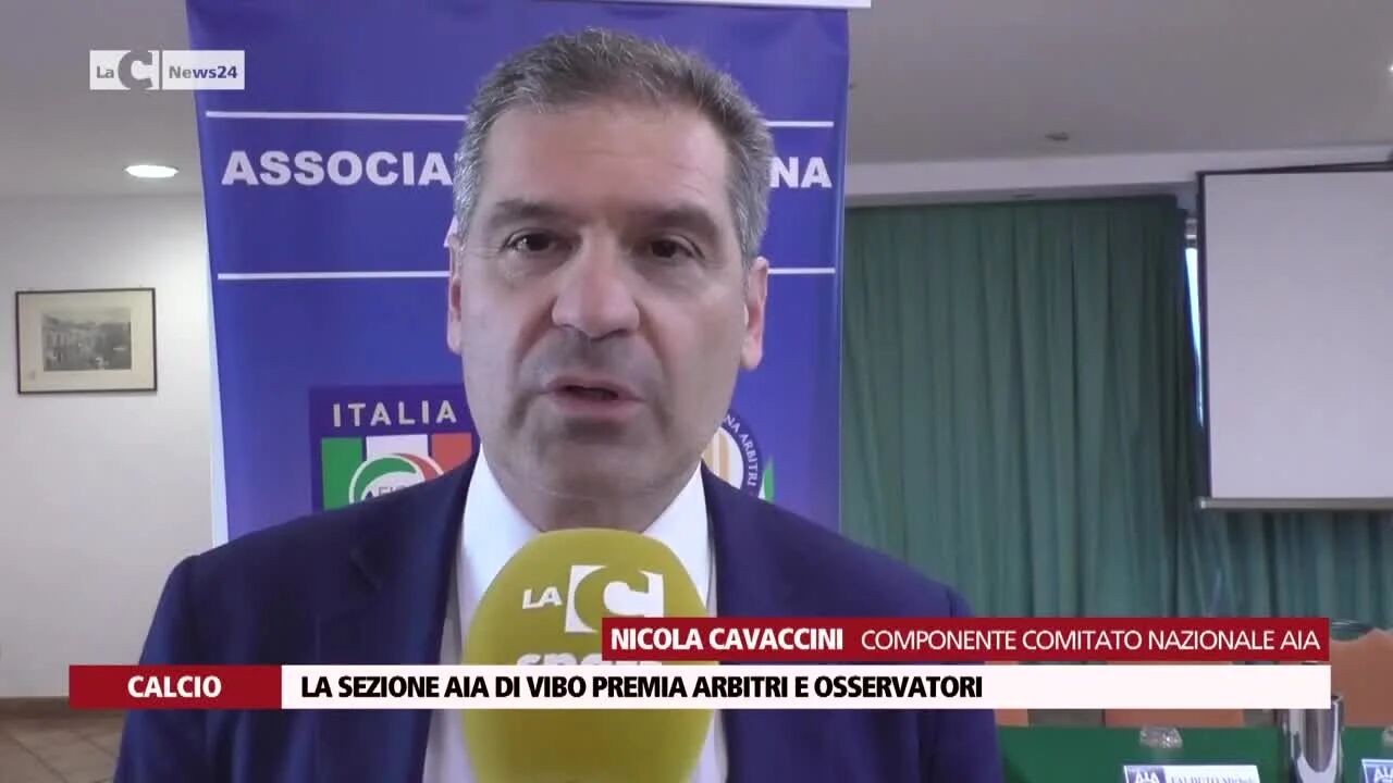 La sezione Aia di Vibo premia arbitri e osservatori