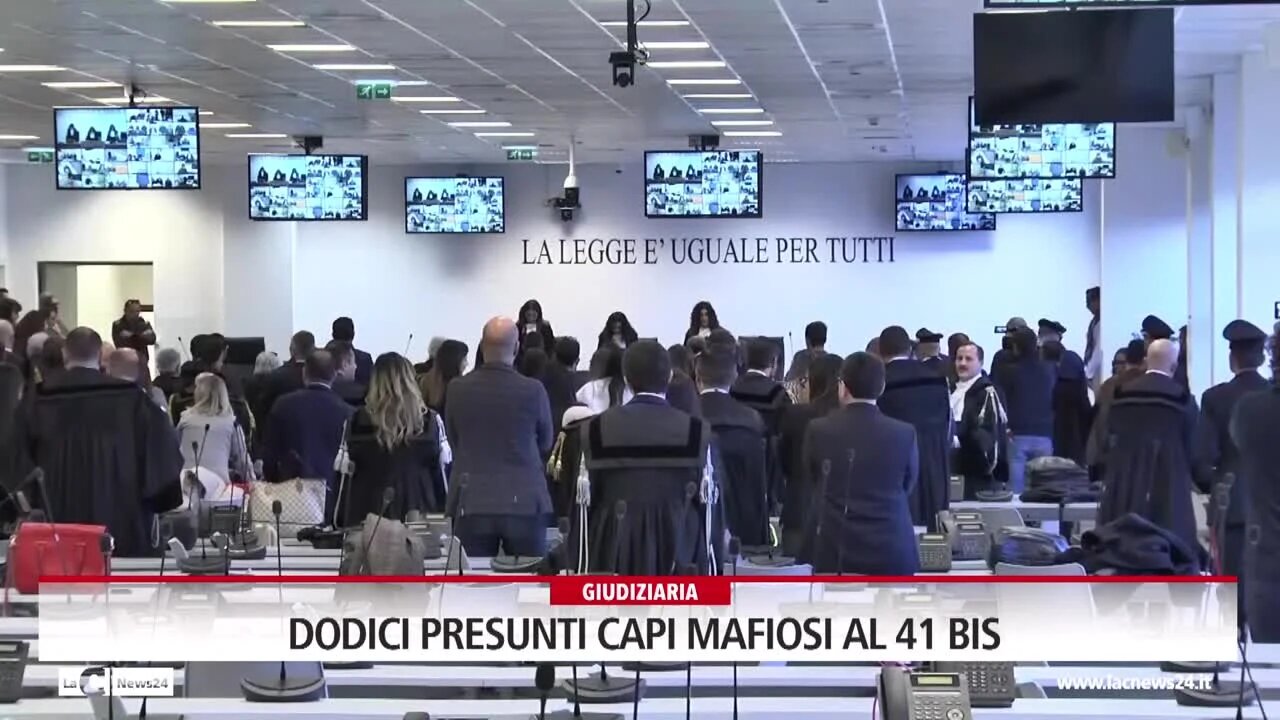 Dodici presunti capi mafiosi al 41 Bis