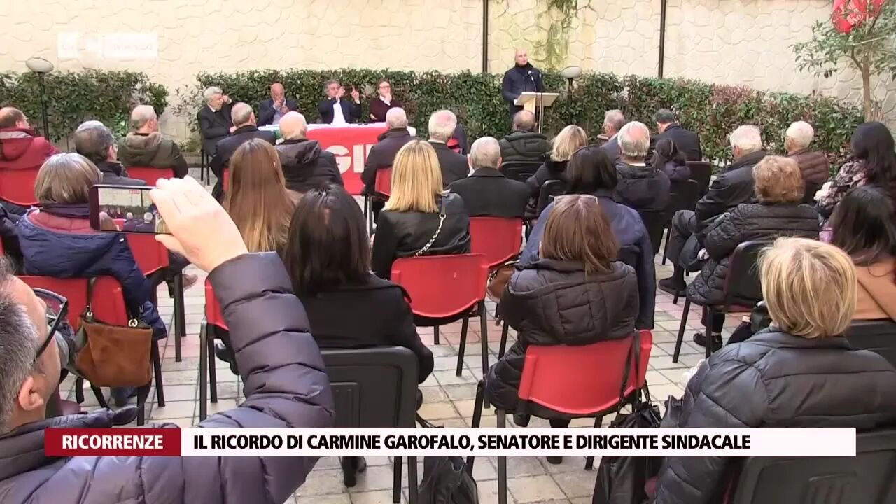 Il ricordo di Carmine Garofalo, senatore e dirigente sindacale