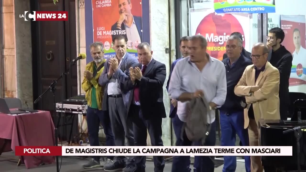 De Magistris chiude la campagna a Lamezia Terme con Masciari