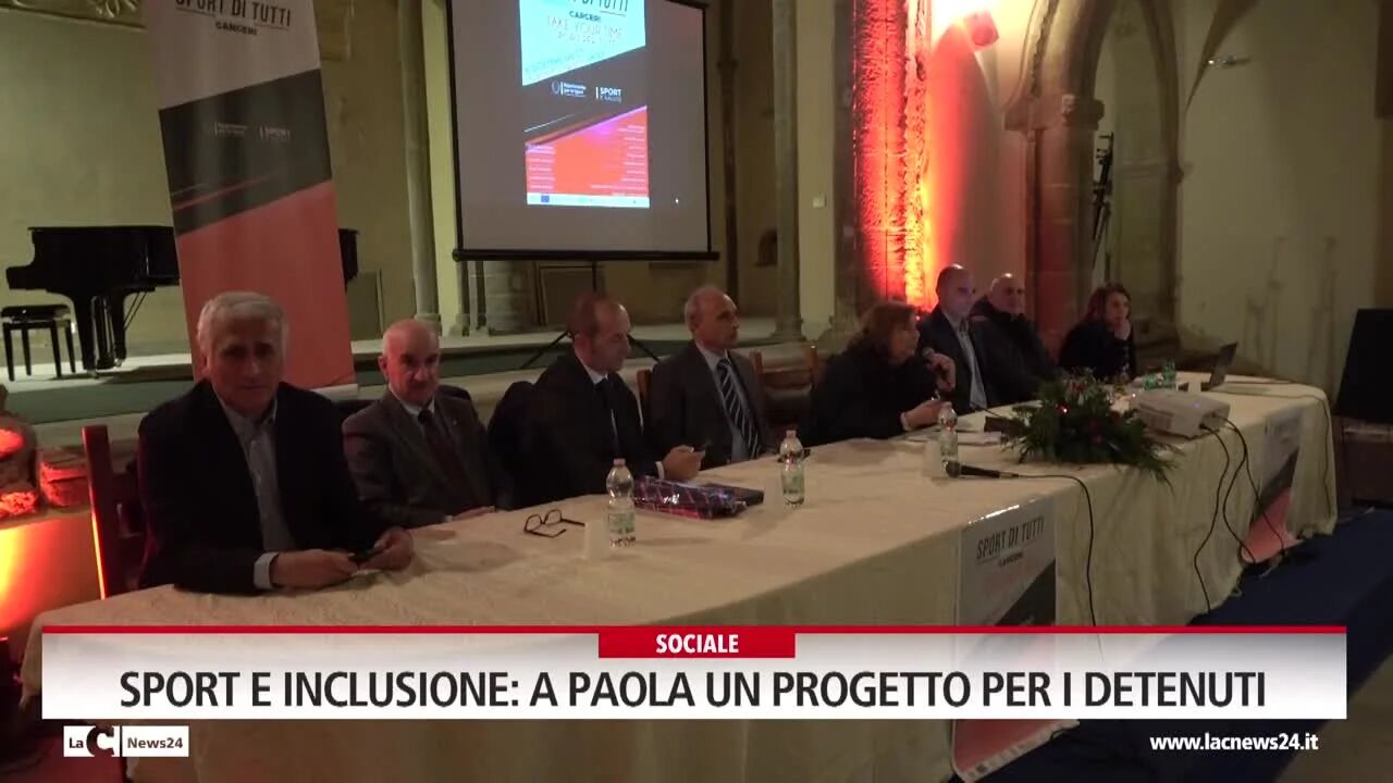 Sport e inclusione a Paola un progetto per i detenuti