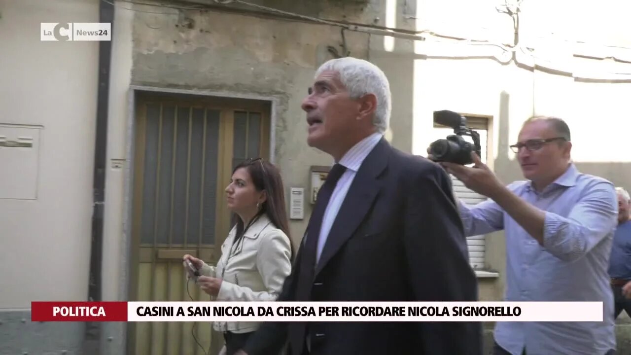 Casini a San Nicola da Crissa per ricordare Nicola Signorello