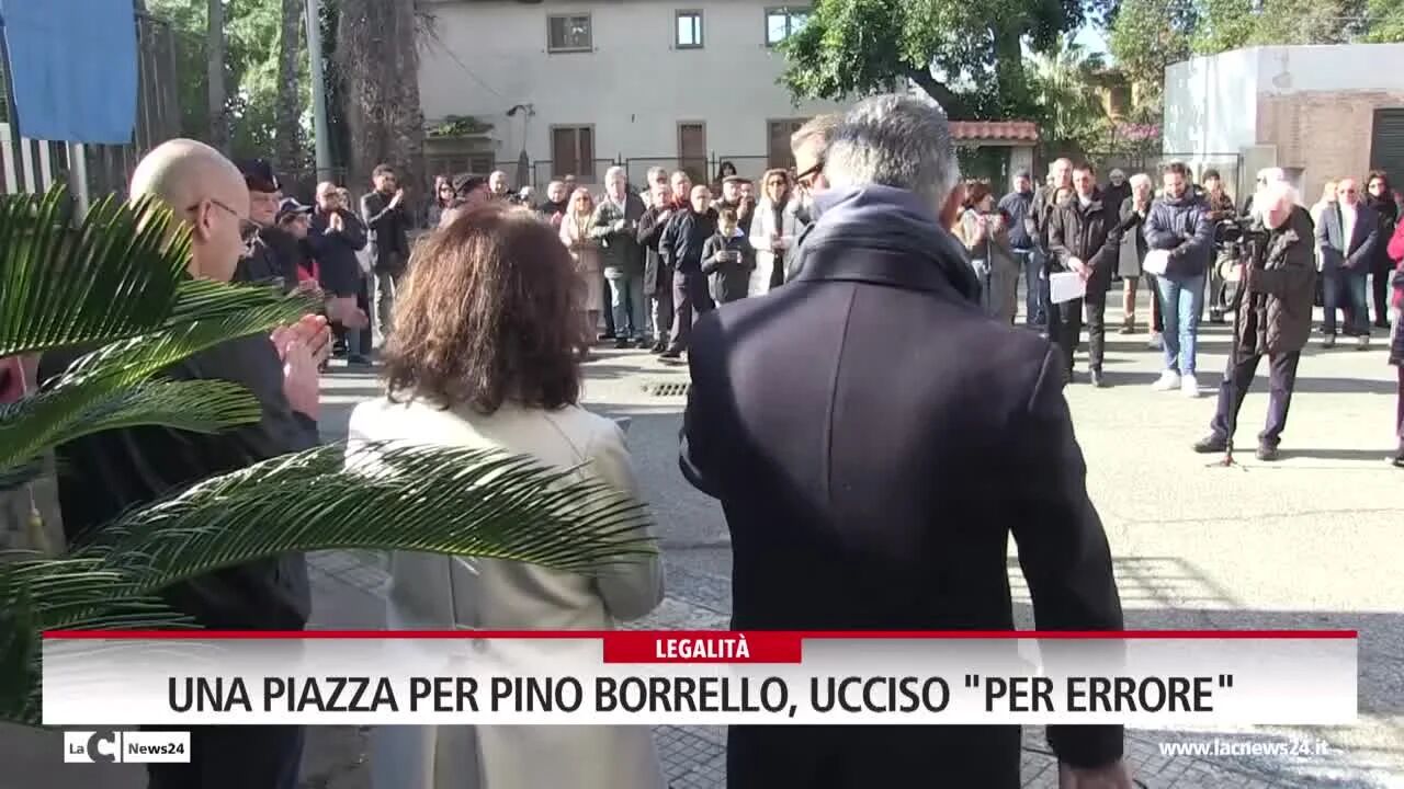 Una piazza per Pino Borrello, "ucciso per errore"