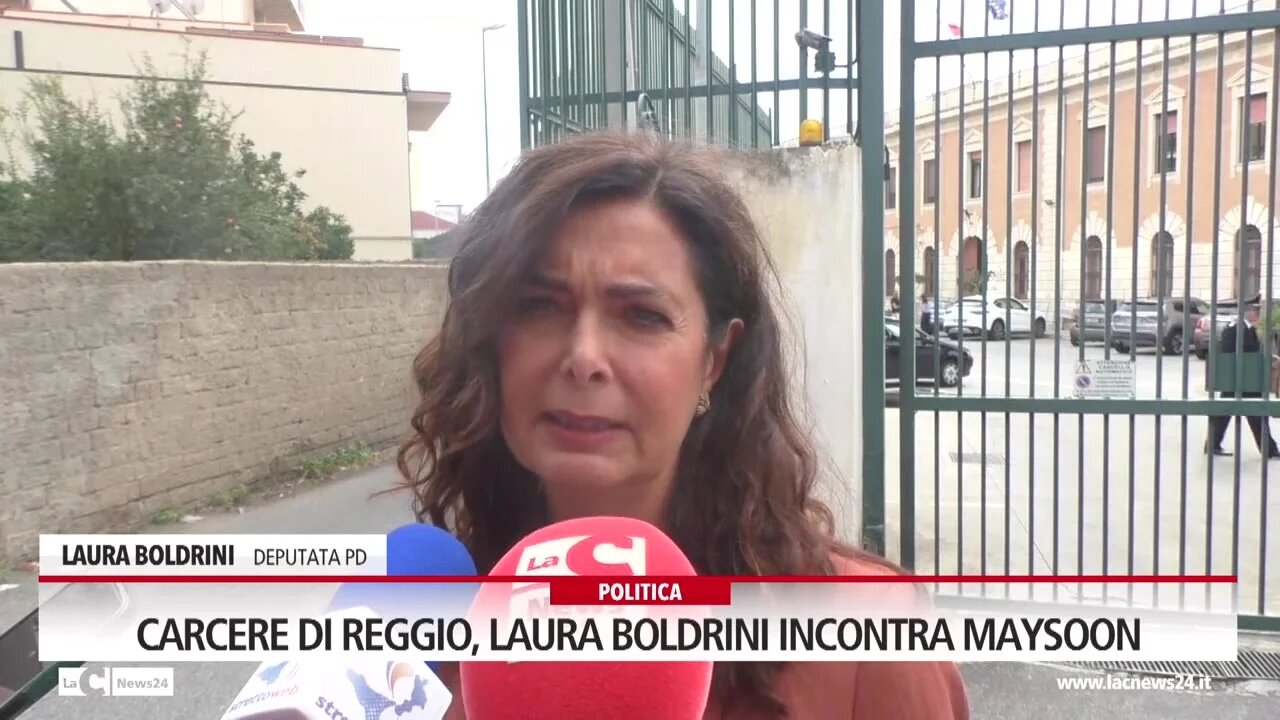 Carcere di Reggio, Laura Boldrini incontra Maysoon