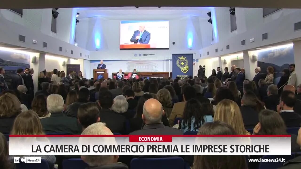 Cosenza, la Camera di commercio premia le imprese storiche