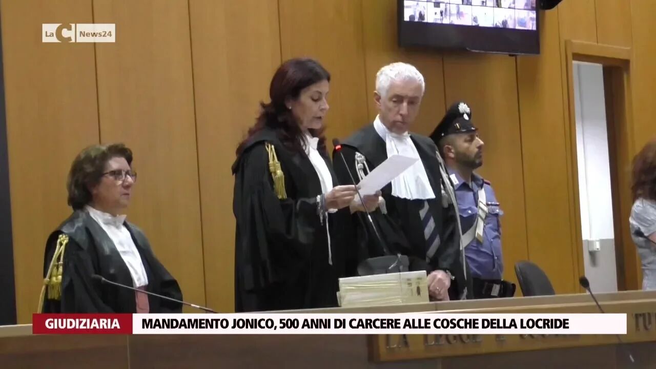 Mandamento jonico, 500 anni di carcere alle cosche della Locride